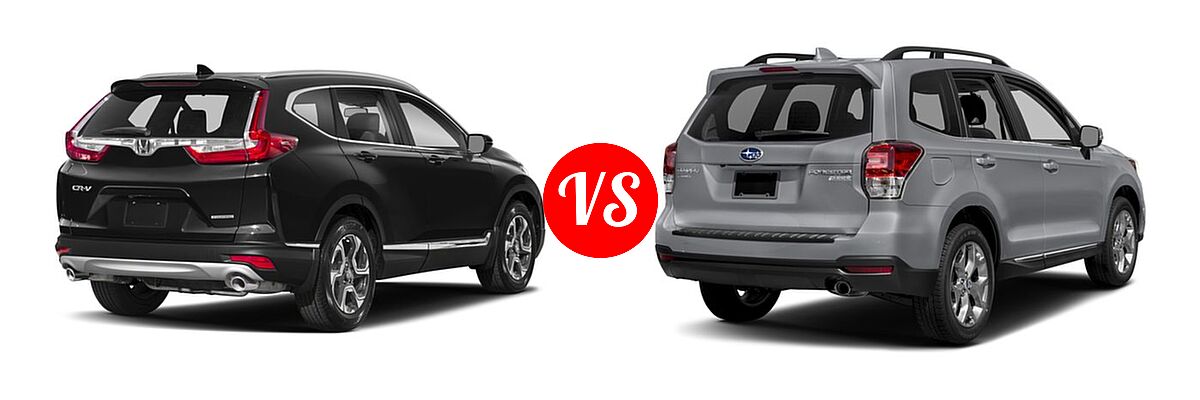 2018 Honda CR-V SUV Touring vs. 2018 Subaru Forester SUV Touring - Rear Right Comparison