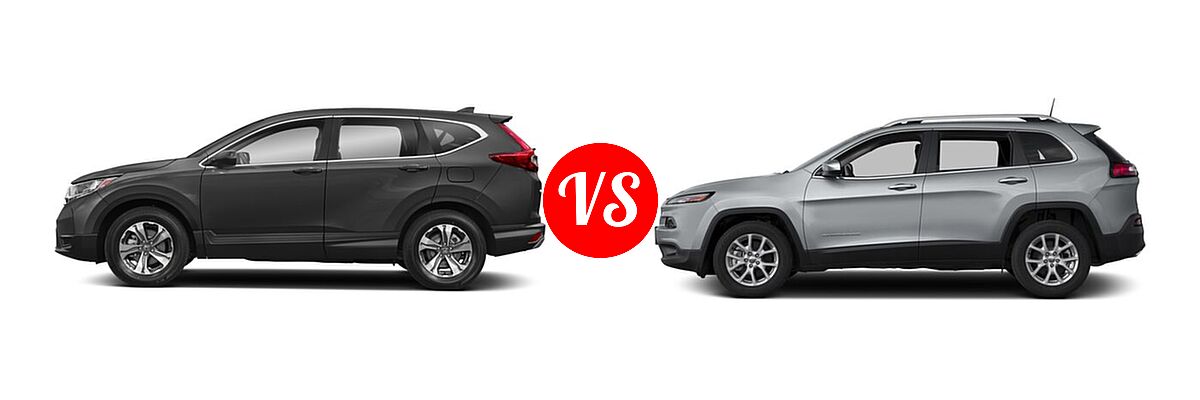 2018 Honda CR-V SUV LX vs. 2018 Jeep Cherokee SUV Latitude / Latitude Plus - Side Comparison