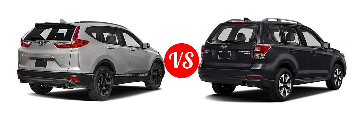 2018 Honda CR-V SUV Touring vs. 2018 Subaru Forester SUV 2.5i Manual - Rear Right Comparison