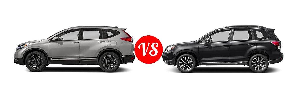 2018 Honda CR-V SUV Touring vs. 2018 Subaru Forester SUV Touring - Side Comparison