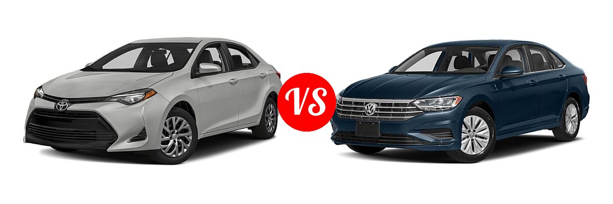 2019 Toyota Corolla Sedan SE / XSE vs. 2019 Volkswagen Jetta Sedan SEL - Front Left Comparison