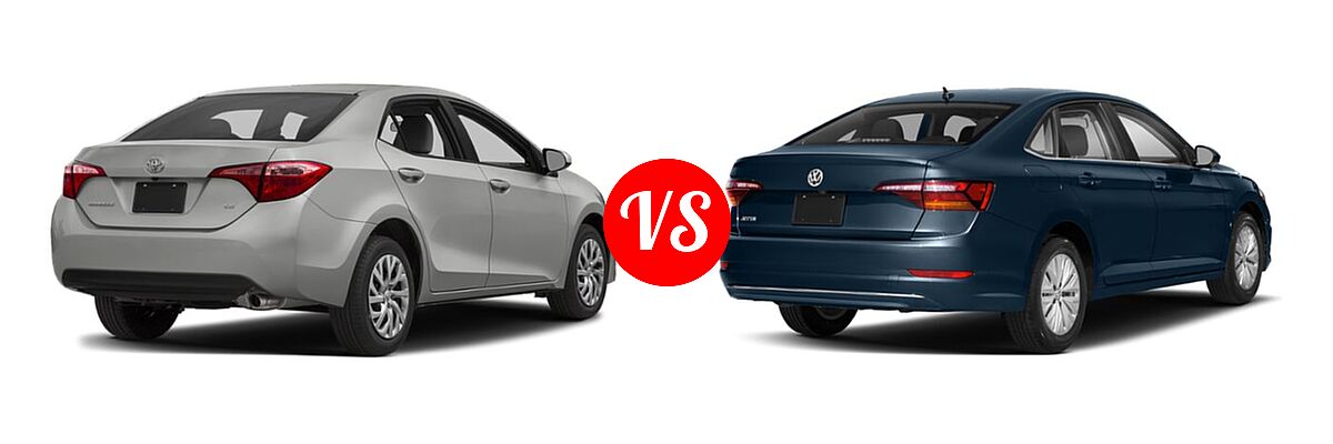 2019 Toyota Corolla Sedan SE / XSE vs. 2019 Volkswagen Jetta Sedan SEL - Rear Right Comparison