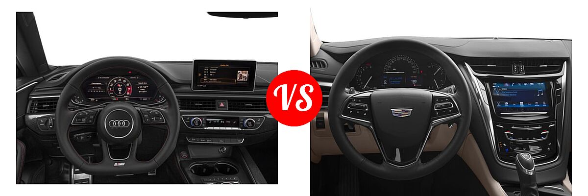 2019 Audi S5 Sedan Premium / Premium Plus / Prestige vs. 2018 Cadillac CTS Sedan AWD / Luxury RWD / Premium Luxury RWD / RWD - Dashboard Comparison
