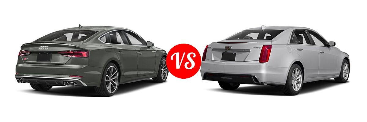 2019 Audi S5 Sedan Premium / Premium Plus / Prestige vs. 2018 Cadillac CTS Sedan AWD / Luxury RWD / Premium Luxury RWD / RWD - Rear Right Comparison