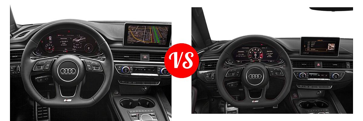 2018 Audi S4 Sedan Premium Plus / Prestige vs. 2019 Audi S5 Sedan Premium / Premium Plus / Prestige - Dashboard Comparison