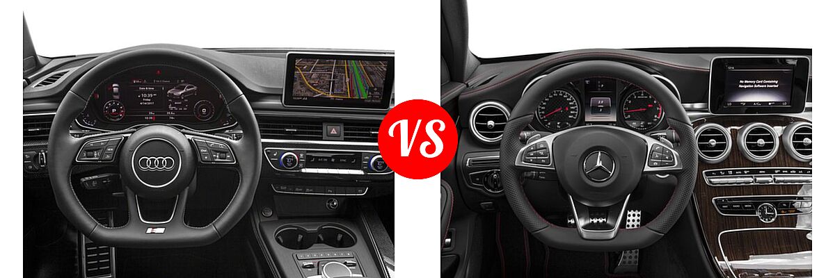 2018 Audi S4 Sedan Premium Plus / Prestige vs. 2018 Mercedes-Benz C-Class AMG C 43 Sedan AMG C 43 - Dashboard Comparison