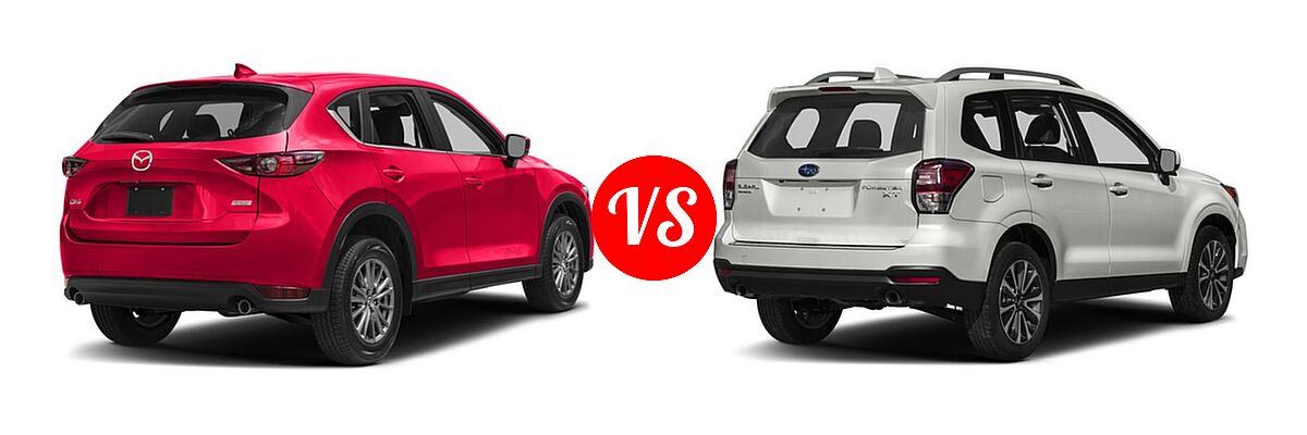 2017 Mazda CX-5 SUV Touring vs. 2017 Subaru Forester SUV Premium - Rear Right Comparison