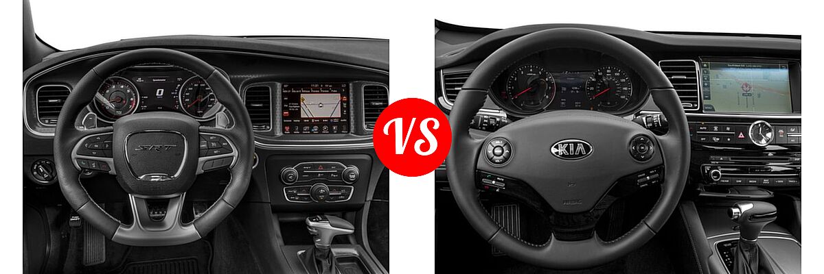 2017 Dodge Charger SRT 392 Sedan SRT 392 vs. 2017 Kia K900 Sedan Premium - Dashboard Comparison