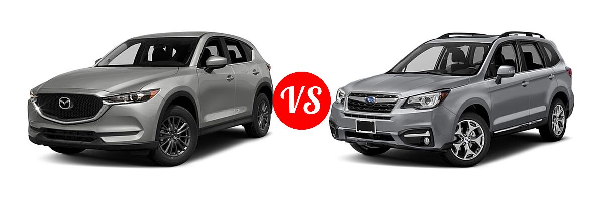 2017 Mazda CX-5 SUV Touring vs. 2017 Subaru Forester SUV Touring - Front Left Comparison
