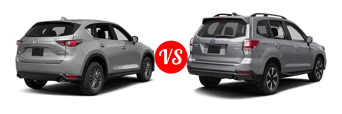 2017 Mazda CX-5 SUV Touring vs. 2017 Subaru Forester SUV Limited - Rear Right Comparison