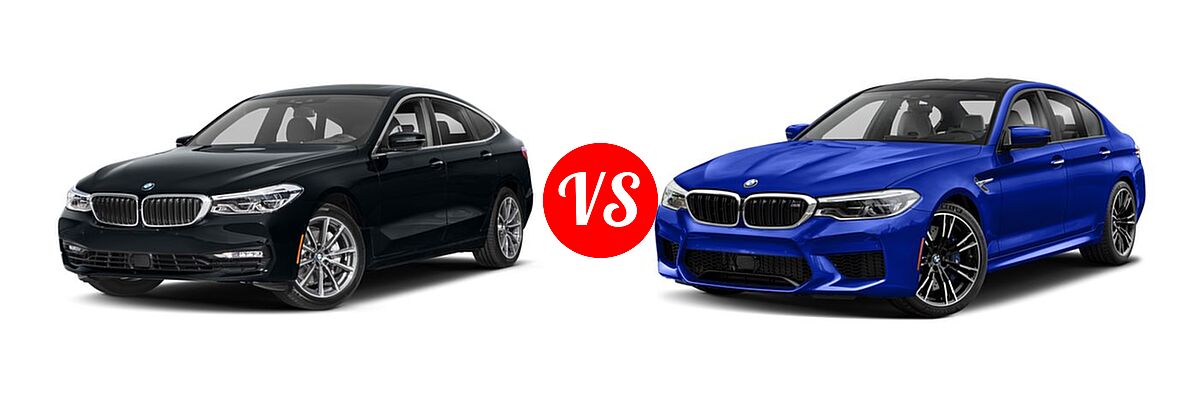 2018 BMW 6 Series Gran Coupe Sedan 640i xDrive vs. 2018 BMW M5 Sedan Sedan - Front Left Comparison