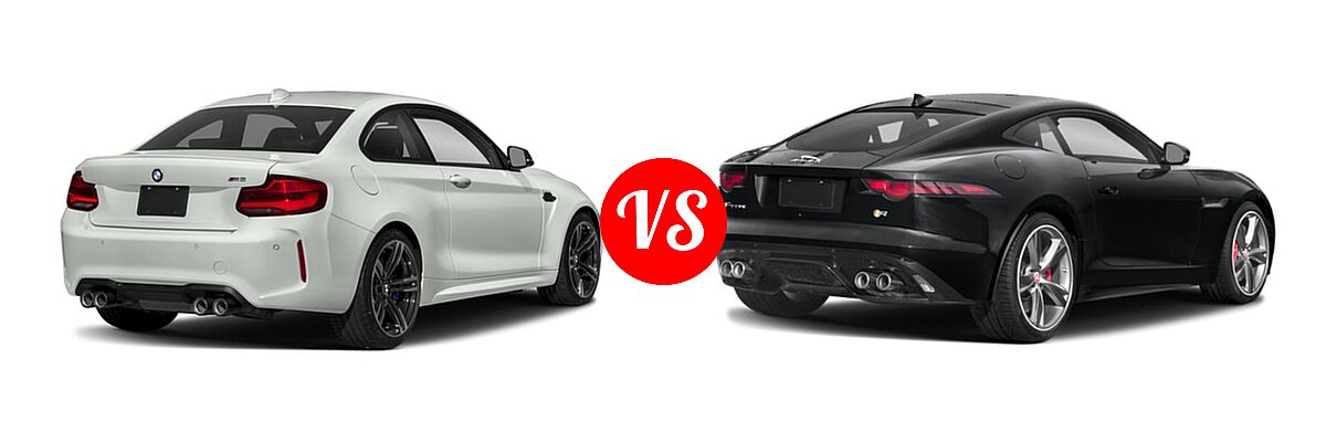 2018 BMW M2 Coupe Coupe vs. 2018 Jaguar F-TYPE Coupe R-Dynamic - Rear Right Comparison