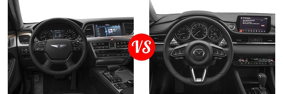 2018 Genesis G80 Sedan 5.0L Ultimate vs. 2018 Mazda 6 Sedan Sport - Dashboard Comparison