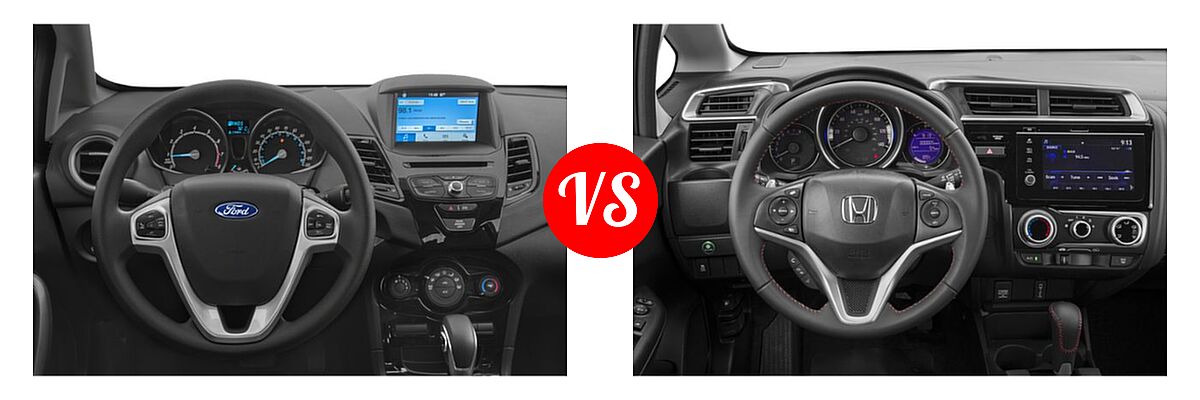 2019 Ford Fiesta Hatchback SE vs. 2019 Honda Fit Hatchback Sport - Dashboard Comparison