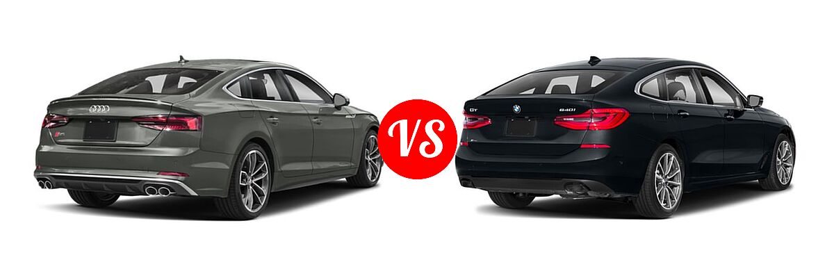 2018 Audi S5 Hatchback Premium Plus / Prestige vs. 2018 BMW 6 Series Gran Turismo Hatchback 640i xDrive - Rear Right Comparison