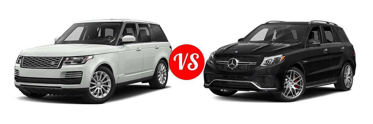 2018 Land Rover Range Rover SV Autobiography Dynamic SUV SV Autobiography Dynamic vs. 2018 Mercedes-Benz GLE-Class AMG GLE 63 S 4MATIC SUV AMG GLE 63 S - Front Left Comparison