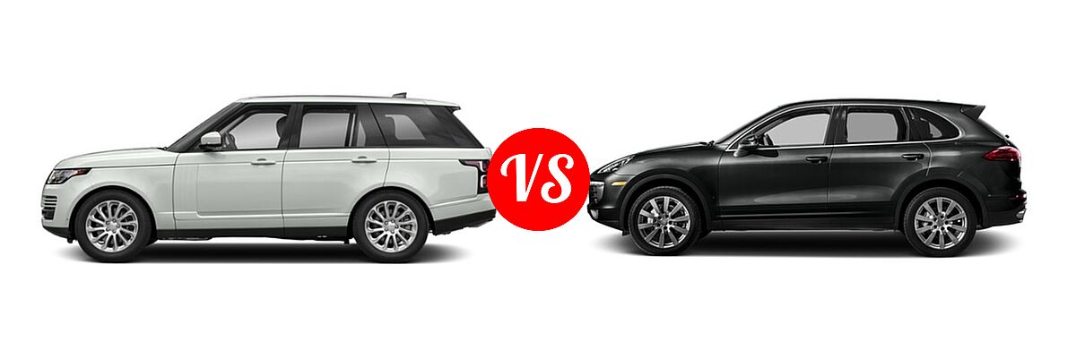 2018 Land Rover Range Rover SV Autobiography Dynamic SUV SV Autobiography Dynamic vs. 2018 Porsche Cayenne SUV S - Side Comparison