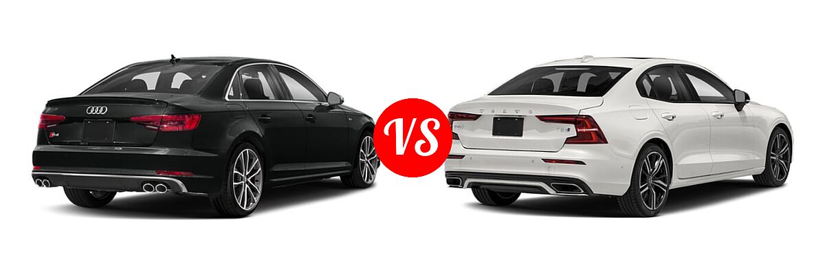 2018 Audi S4 Sedan Premium Plus / Prestige vs. 2022 Volvo S60 Sedan PHEV R-Design / R-Design Expression - Rear Right Comparison