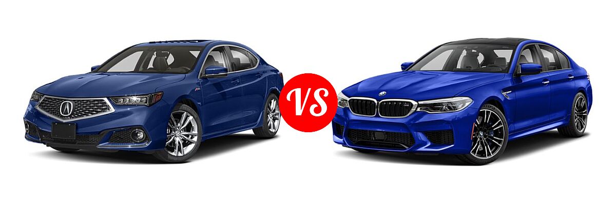 2019 Acura TLX Sedan w/A-SPEC Pkg vs. 2019 BMW M5 Sedan Competition / Sedan - Front Left Comparison