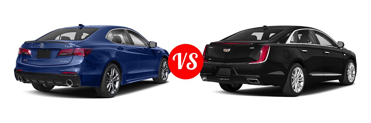 2019 Acura TLX Sedan w/A-SPEC Pkg vs. 2019 Cadillac XTS Sedan 4dr Sdn FWD / Livery Package / Luxury / Platinum / Platinum V-Sport / Premium Luxury - Rear Right Comparison