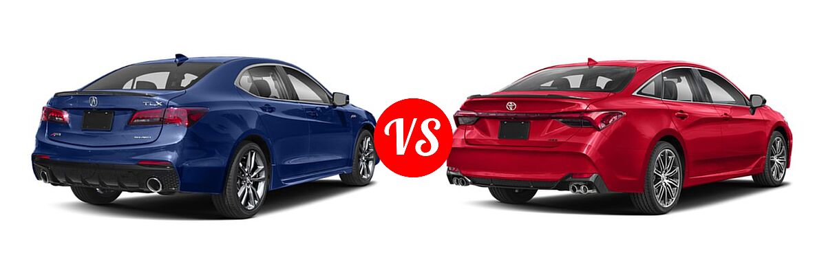 2019 Acura TLX Sedan w/A-SPEC Pkg vs. 2019 Toyota Avalon Sedan XSE - Rear Right Comparison