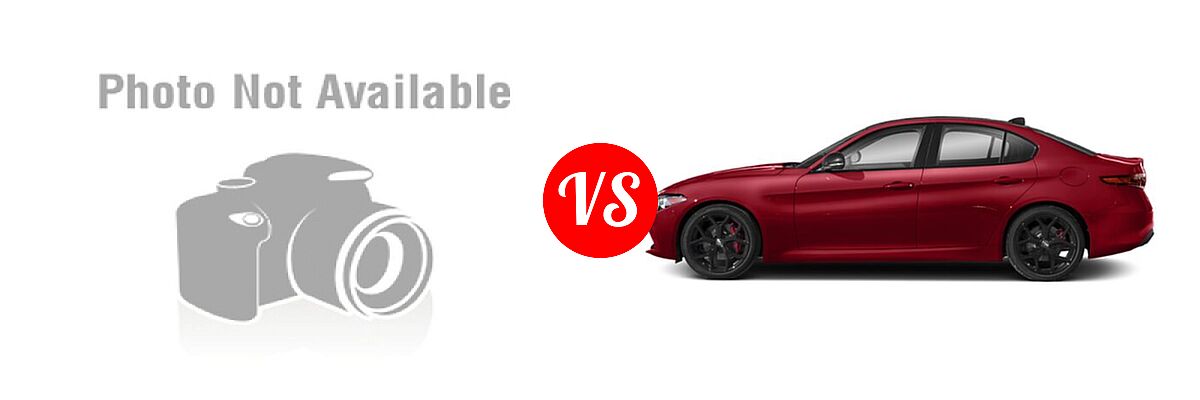 2019 Acura TLX Sedan w/A-SPEC Pkg Red Leather vs. 2020 Alfa Romeo Giulia Sedan AWD / RWD / Sport / Ti / Ti Lusso / Ti Sport / Ti Sport Carbon - Side Comparison