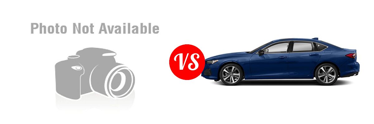 2019 Acura TLX Sedan w/A-SPEC Pkg Red Leather vs. 2022 Acura TLX Sedan w/Advance Package - Side Comparison