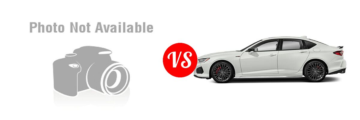 2019 Acura TLX Sedan w/A-SPEC Pkg Red Leather vs. 2022 Acura TLX Sedan Type S - Side Comparison