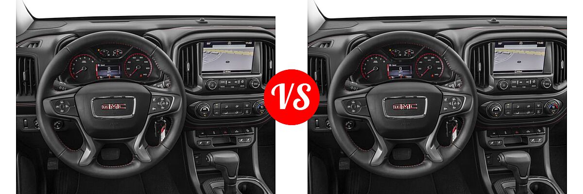 2017 GMC Canyon Pickup 2WD SLE / 2WD SLT vs. 2017 GMC Canyon Pickup 2WD SLE / 2WD SLT - Dashboard Comparison