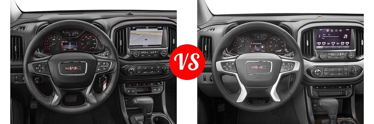 2017 GMC Canyon Pickup 2WD SLE / 2WD SLT vs. 2017 GMC Canyon Pickup 2WD SLE - Dashboard Comparison