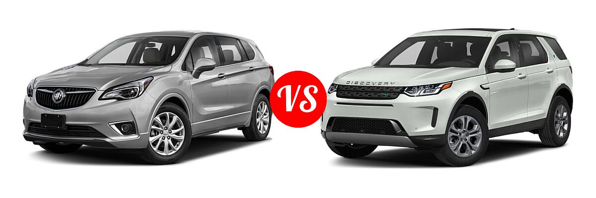 2019 Buick Envision SUV Essence / FWD 4dr / Preferred / Premium / Premium II vs. 2023 Land Rover Discovery Sport SUV S / S R-Dynamic / SE / SE R-Dynamic - Front Left Comparison