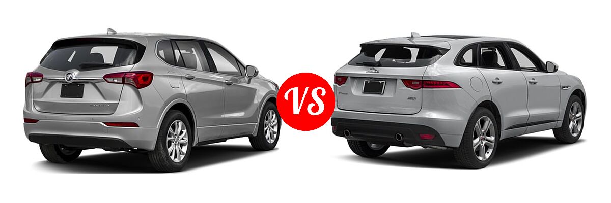2019 Buick Envision SUV Essence / FWD 4dr / Preferred / Premium / Premium II vs. 2019 Jaguar F-PACE SUV 30t R-Sport - Rear Right Comparison