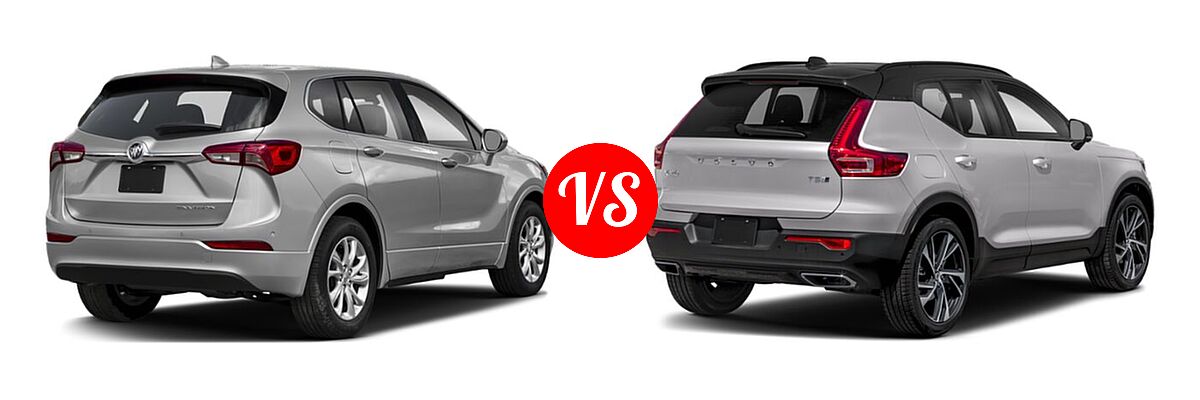 2019 Buick Envision SUV Essence / FWD 4dr / Preferred / Premium / Premium II vs. 2019 Volvo XC40 SUV R-Design - Rear Right Comparison