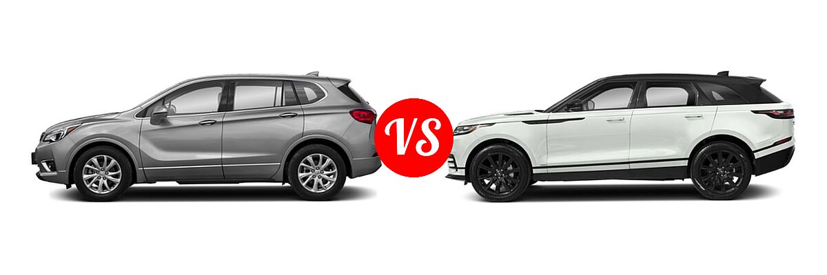 2019 Buick Envision SUV Essence / FWD 4dr / Preferred / Premium / Premium II vs. 2019 Land Rover Range Rover Velar SUV Diesel S - Side Comparison