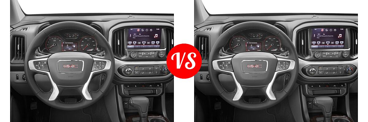 2017 GMC Canyon Pickup 2WD SLE vs. 2017 GMC Canyon Pickup 2WD SLE - Dashboard Comparison
