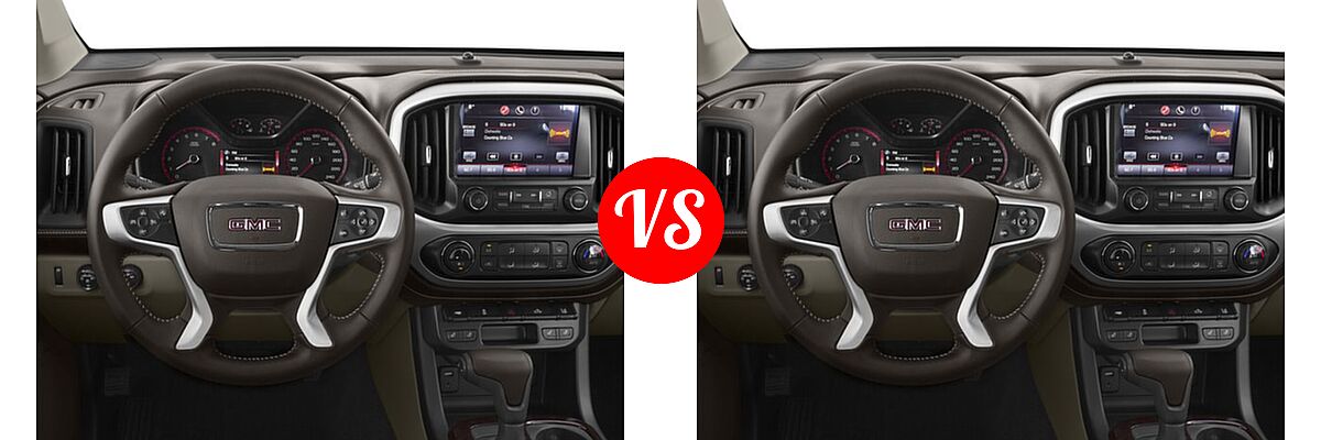 2017 GMC Canyon Pickup 2WD SLT vs. 2017 GMC Canyon Pickup 2WD SLT - Dashboard Comparison