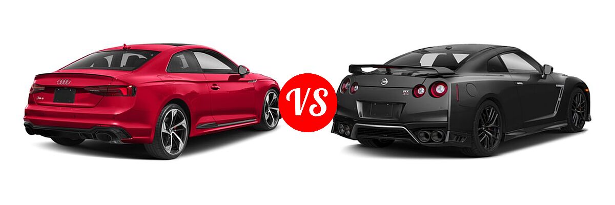 2019 Audi RS 5 Coupe 2.9 TFSI quattro vs. 2019 Nissan GT-R Coupe Premium / Pure / Track Edition - Rear Right Comparison