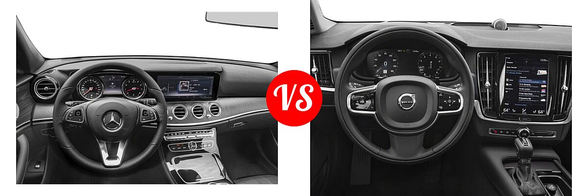 2017 Mercedes-Benz E-Class Wagon E 400 Luxury vs. 2017 Volvo V90 Cross Country Wagon T6 AWD - Dashboard Comparison