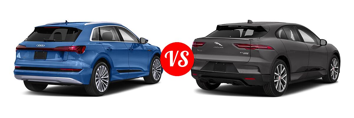 2019 Audi e-tron SUV Electric Premium Plus / Prestige vs. 2019 Jaguar I-PACE SUV Electric First Edition / HSE / S / SE - Rear Right Comparison