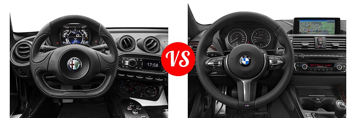 2016 Alfa Romeo 4C Coupe 2dr Cpe vs. 2016 BMW 2 Series M235i Coupe M235i - Dashboard Comparison