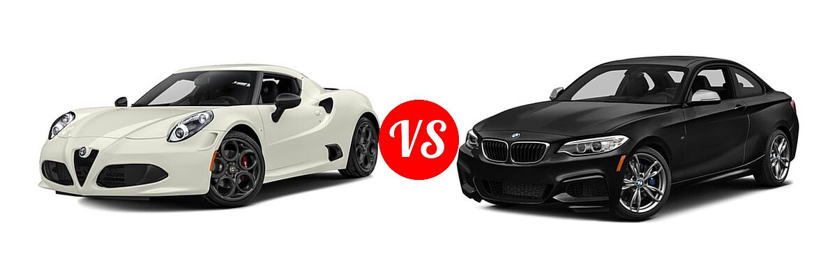 2016 Alfa Romeo 4C Coupe 2dr Cpe vs. 2016 BMW 2 Series M235i Coupe M235i - Front Left Comparison