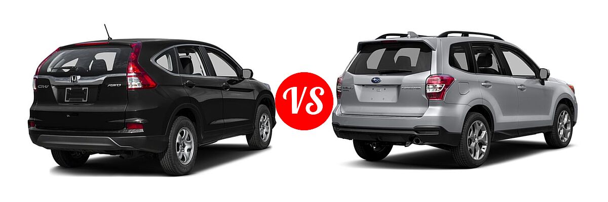 2016 Honda CR-V SUV LX vs. 2016 Subaru Forester SUV 2.5i Limited - Rear Right Comparison