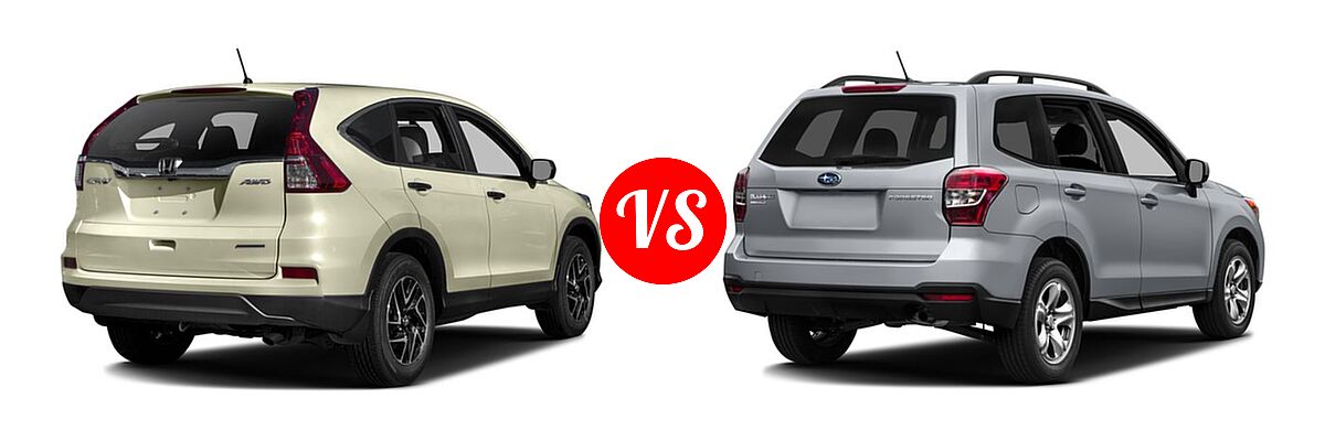 2016 Honda CR-V SUV SE vs. 2016 Subaru Forester SUV 2.5i / 2.5i Premium - Rear Right Comparison