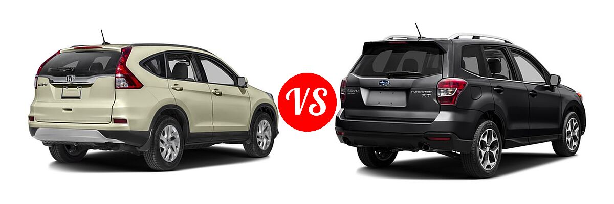 2016 Honda CR-V SUV EX-L vs. 2016 Subaru Forester SUV 2.0XT Premium - Rear Right Comparison
