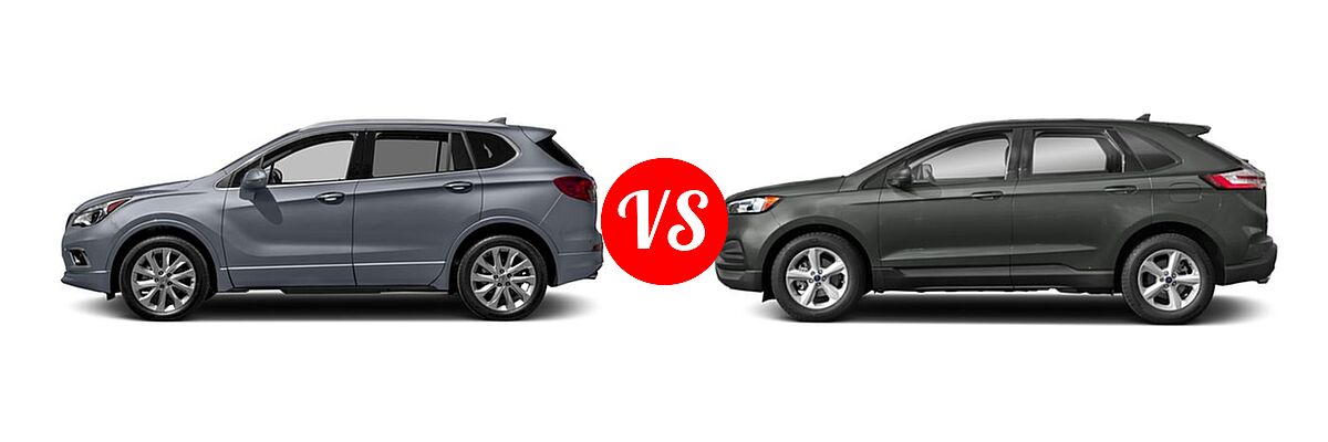 2017 Buick Envision SUV Essence / FWD 4dr / Preferred / Premium I / Premium II vs. 2019 Ford Edge SUV SE / SEL / ST / Titanium - Side Comparison