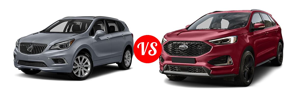2017 Buick Envision SUV Essence / FWD 4dr / Preferred / Premium I / Premium II vs. 2019 Ford Edge SUV SE / SEL / ST / Titanium - Front Left Comparison