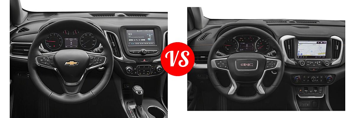 2018 Chevrolet Equinox SUV Diesel LT vs. 2018 GMC Terrain SUV SLT - Dashboard Comparison