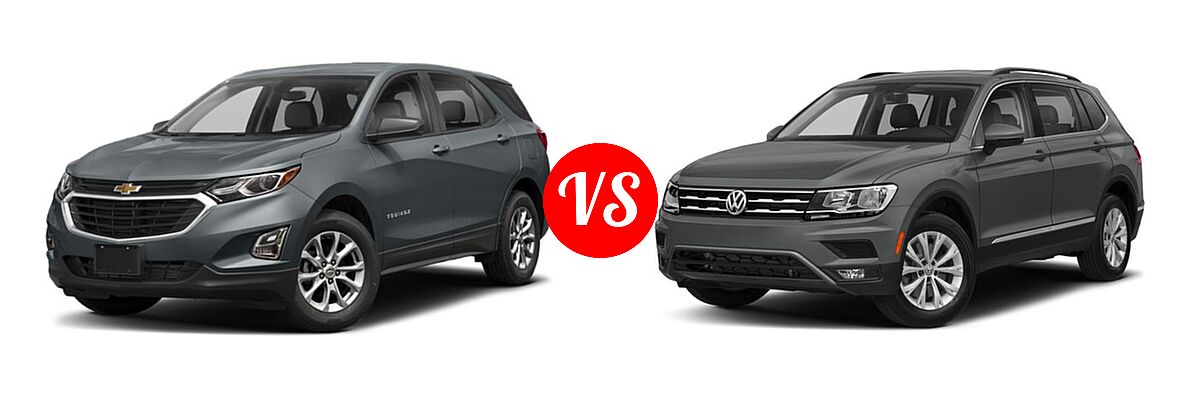 2018 Chevrolet Equinox SUV L / LS vs. 2018 Volkswagen Tiguan SUV S / SE / SEL / SEL Premium - Front Left Comparison