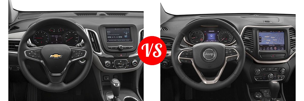 2018 Chevrolet Equinox SUV L / LS vs. 2018 Jeep Cherokee SUV Limited - Dashboard Comparison
