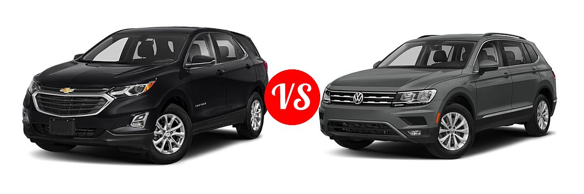 2018 Chevrolet Equinox SUV LT vs. 2018 Volkswagen Tiguan SUV S / SE / SEL / SEL Premium - Front Left Comparison
